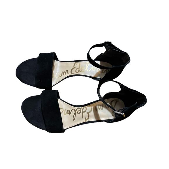 Size 8.5 - women’s Sam Edelman Black Velvet Heels - Picture 1 of 10